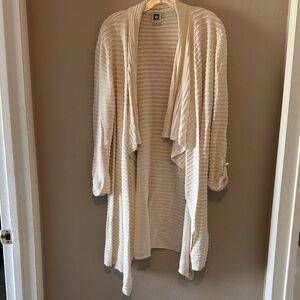 Anne Klein Cream Textured Cardigan